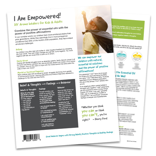 I am Empowered Inhaler Tear Pad & Label kit