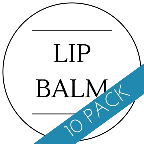 Lip Balm Label 30mm x 30mm - 10 Pack