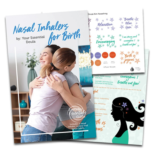 Nasal Inhalers for Birth Labels & Recipe Pack