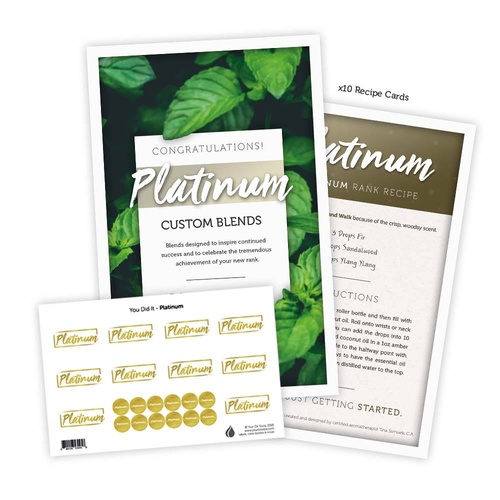 Rank Kit Labels & Recipes - Platinum