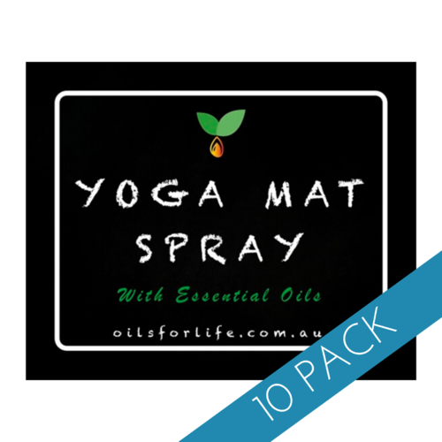 Yoga Mat Spray Label - 10 Pack DISCONTINUED