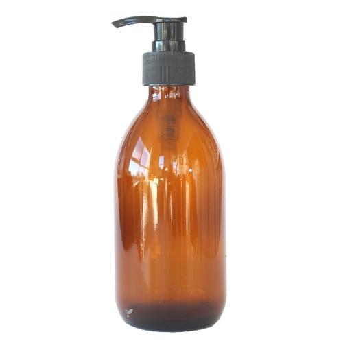 300ml Amber Glass Lotion Pump Bottle
