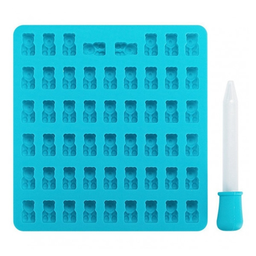 Mini Silicone Mould - 53 Cavity Gummy Bear with dropper