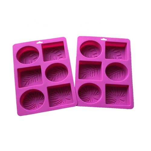 Silicone Mould - 6 Cavity Leaf 