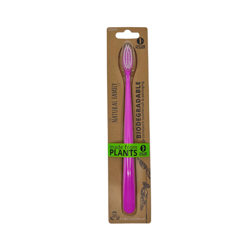 NFCO Bio Toothbrush Single - Neon Purple