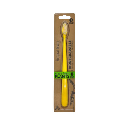 NFCO Bio Toothbrush Single - Neon Yellow
