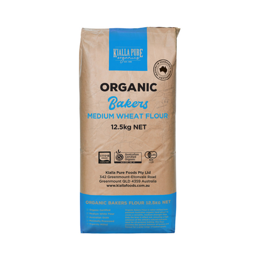 Kialla Pure Foods Organic Bakers Flour - 12.5kg