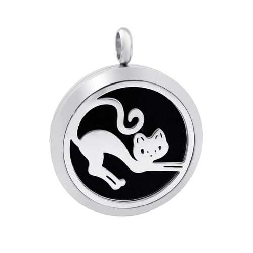 Stainless Steel Diffuser Pendant - Cat Stretch