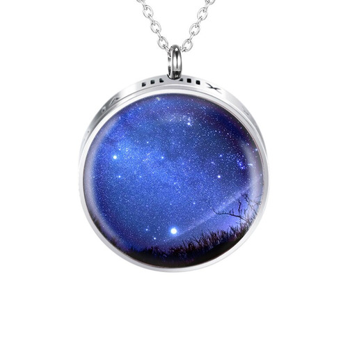 Stainless Steel & Enamel Diffuser Pendant - Sky 
