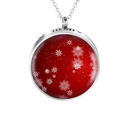 Stainless Steel & Enamel Diffuser Pendant - Snow