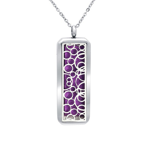 Stainless Steel Diffuser Pendant - Rectangle Bubbles