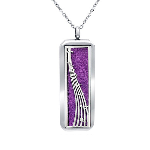 Stainless Steel Diffuser Pendant - Rectangle Music