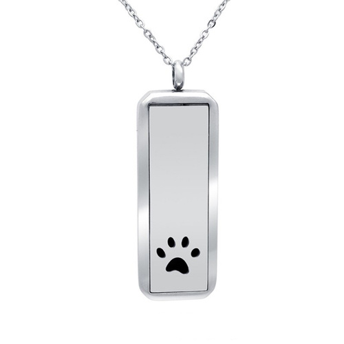 Stainless Steel Diffuser Pendant - Rectangle Paw