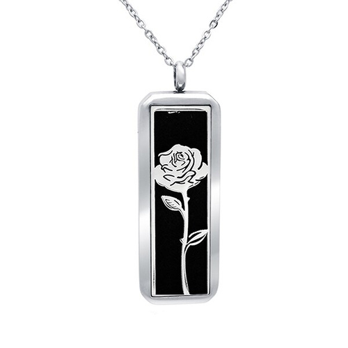 Stainless Steel Diffuser Pendant - Rectangle Rose