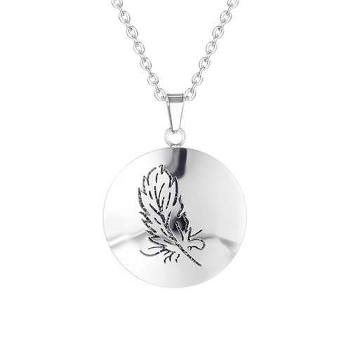 Stainless Steel Diffuser Pendant - Feather Simple