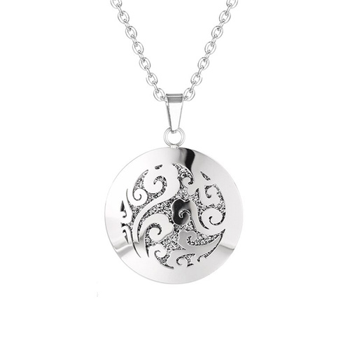 Stainless Steel Diffuser Pendant - Swirls Simple