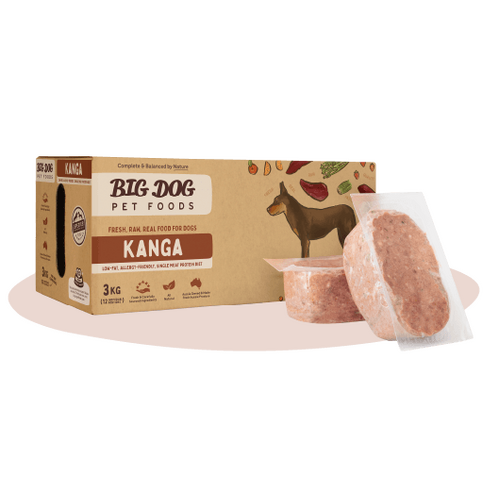 Big Dog BARF Dog Raw Food - Single Protein Kangaroo 3kg - In Store Pick Up Only