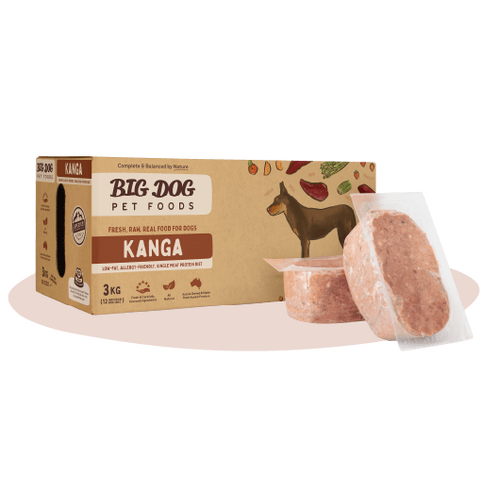 Big Dog BARF Dog Raw Food - Single Protein Kangaroo 3kg - In Store Pick Up Only