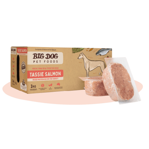 Big Dog BARF Dog Raw Food - Tassie Salmon 3kg - In Store Pick Up Only