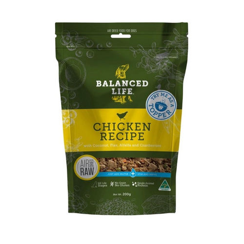 Balanced Life Air Dried Dog Food - Chicken - 200g