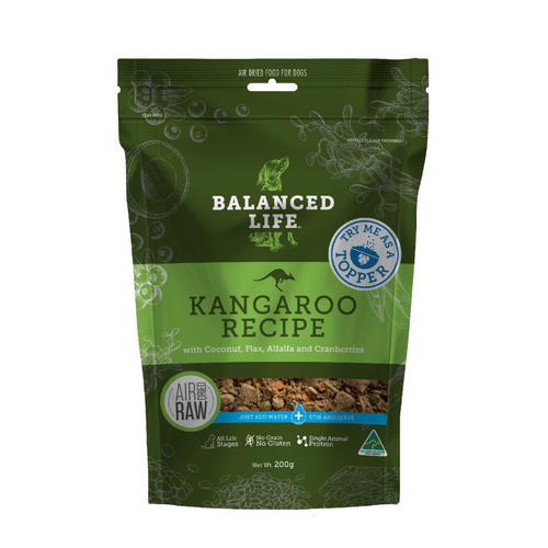 Balanced Life Air Dried Dog Food - Kangaroo - 200g