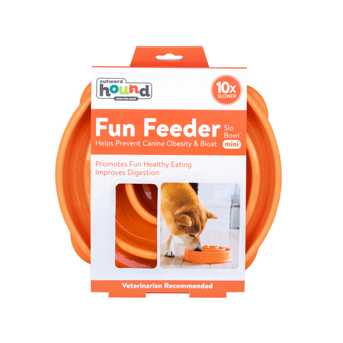 Fun Feeder Mini/Medium Slo Bowl - Orange