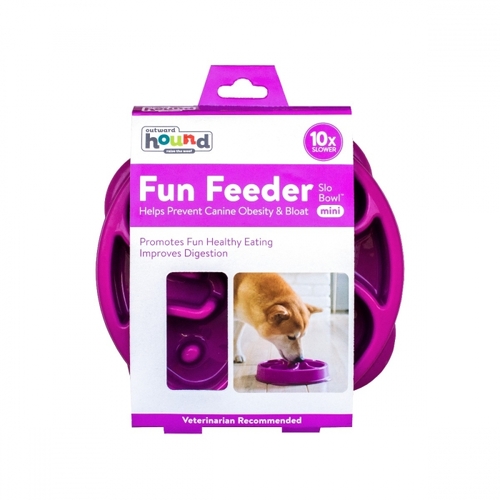 Fun Feeder Mini/Medium Slo Bowl - Purple