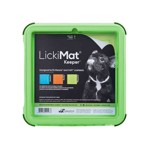 LickiMat Keeper Bowl For Slow Feeder Mats - Green