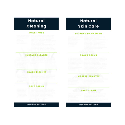 Reference Card - Natural Skincare & Cleaning - 10 Pack
