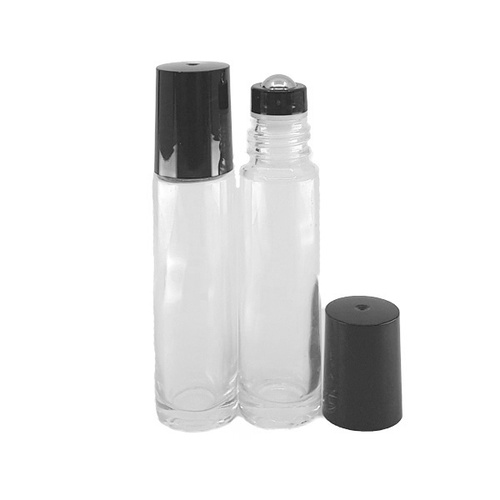 10ml Clear Thick Glass Roller Bottle