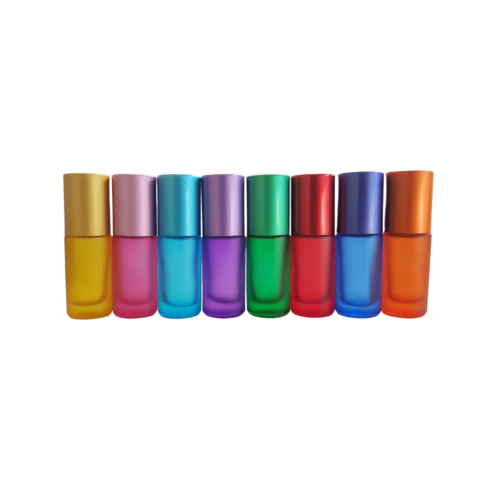 Rainbow 5ml Roller Bottles - 8 Pack