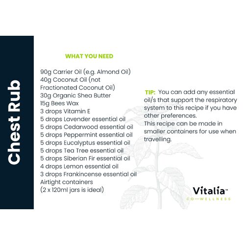 Recipe Card - Chest Rub