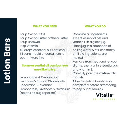 Recipe Card - Lotion Bars