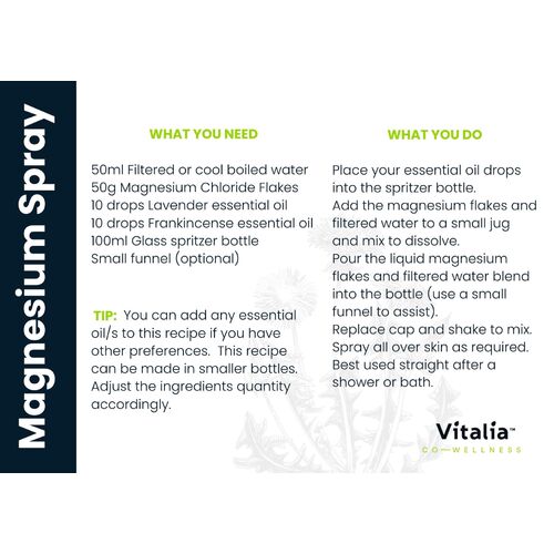 Recipe Card - Magnesium Spray