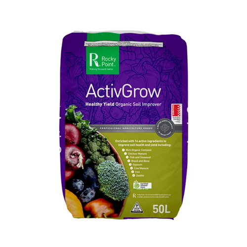 ActivGrow Certified Organic Soil Improver 50L - In Store Pick Up Only