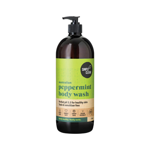 Simply Clean Peppermint Body Wash - 1 Litre