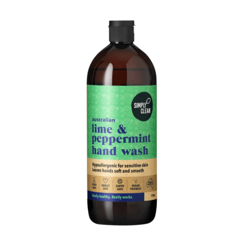 Simply Clean Hand Wash Lime & Peppermint - 1 Litre