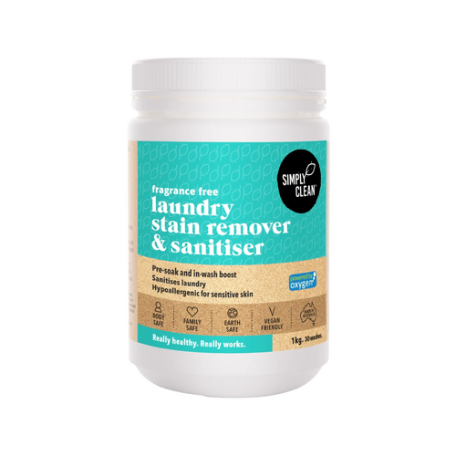 Simply Clean Fragrance Free Laundry Stain Remover & Sanitiser - 1kg