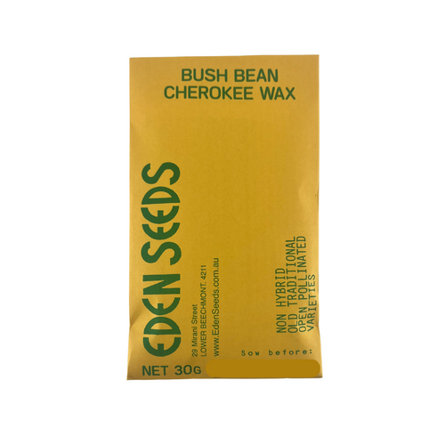 Eden Seeds - Bush Bean Cherokee Wax (Not shipped to W.A.)