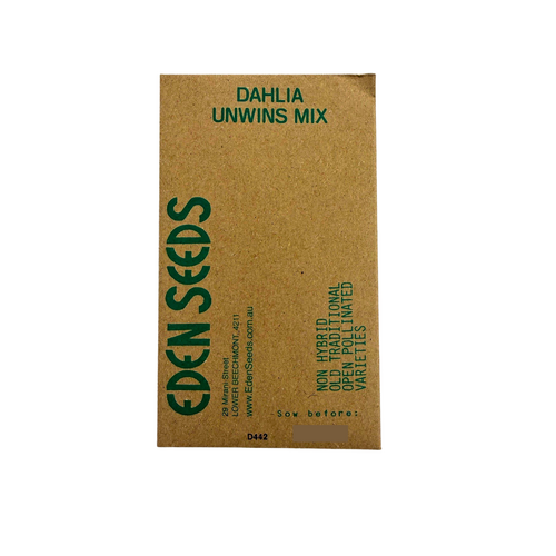 Eden Seeds - Dahlia Unwins Mix (Not shipped to W.A.)