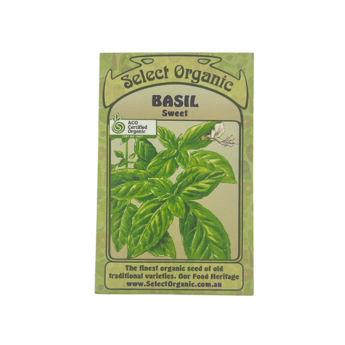 Select Organic Seeds - Basil Sweet (Not shipped to W.A.)