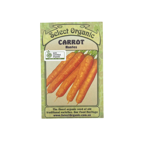 Select Organic Seeds - Carrots Nantes (Not shipped to W.A.)