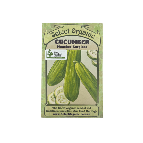 Select Organic Seeds - Cucumber Muncher Burpless (Not shipped to W.A.)