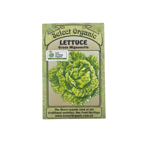 Select Organic Seeds - Lettuce Green Mignonette (Not shipped to W.A.)