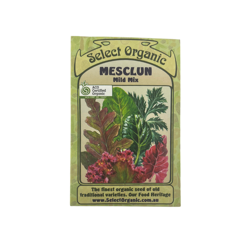 Select Organic Seeds - Lettuce Mesclun Mild Mix (Not shipped to W.A.)