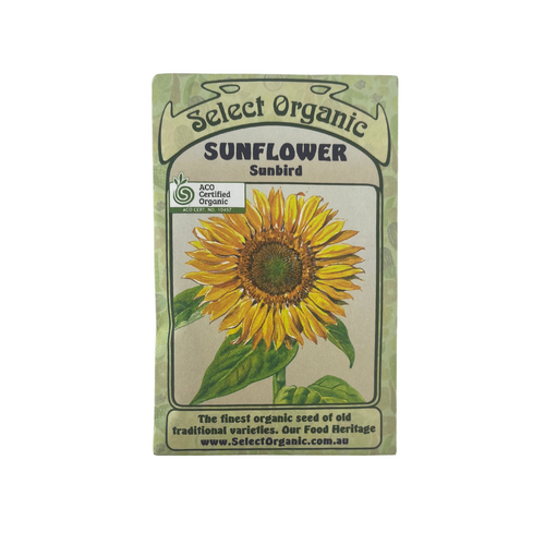 Select Organic Seeds - Sunflower Sunbird (Not shipped to W.A.)