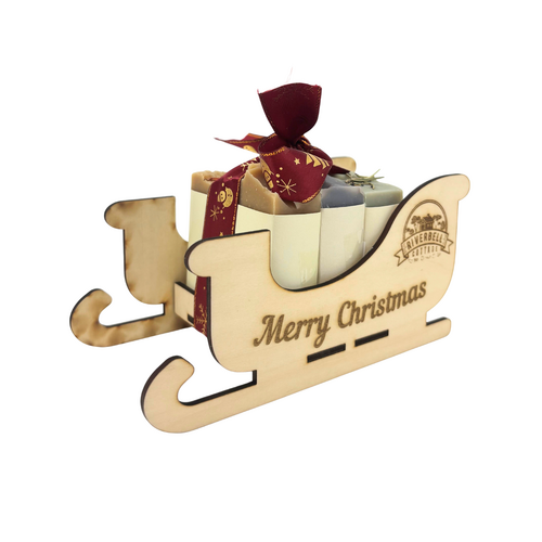 Cold Process Olive Oil Soap - Christmas Gift Sleigh 