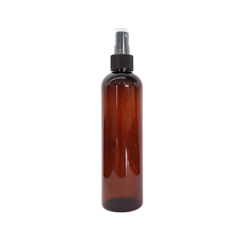 250ml Amber Spray Pump Bottle - Plastic
