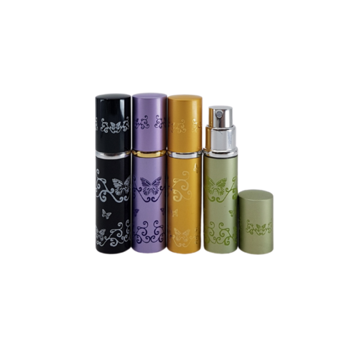 Aluminium 5ml Butterfly Perfume Spritzers