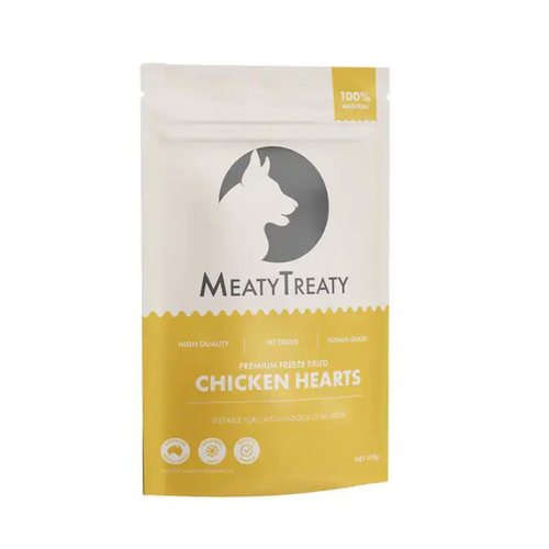 Freeze Dried Chicken Hearts - 100g